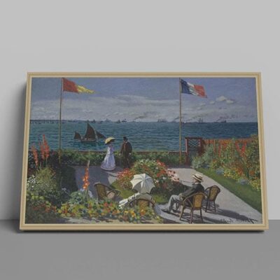 Quadro di Monet Terrazza a Sainte-Adresse su tela