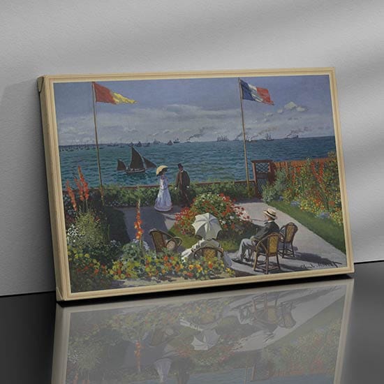 Quadro di Monet Terrazza a Sainte-Adresse