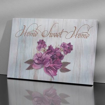 Quadro shabby home sweet home stampa su tela