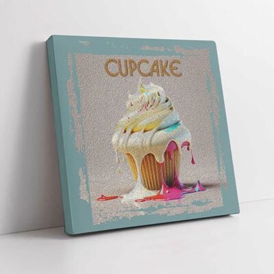 quadro su tela cupcake cucina
