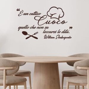 wall stickers cucina con scritte