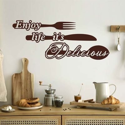 Adesivi da parete cucina arredo scritte stickers