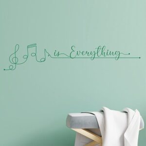 Adesivo da parete amo la musica sticker murale