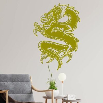 Adesivo murale drago cinese sticker da parete