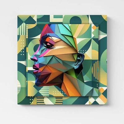 Quadri 3d astratti arte moderna sovrapposta