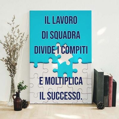 Quadro moderno ufficio con frase motivazionale