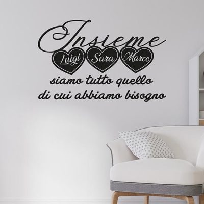 Stickers murali personalizzati famiglia