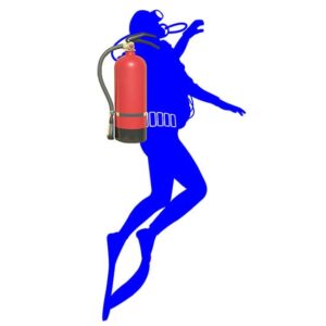 Adesivo da parete sub per estintore wall sticker