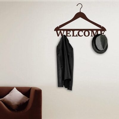 Appendiabiti adesivi murali welcome stickers attaccapanni