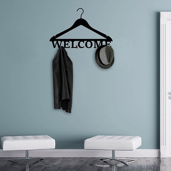 Appendiabiti adesivi murali welcome