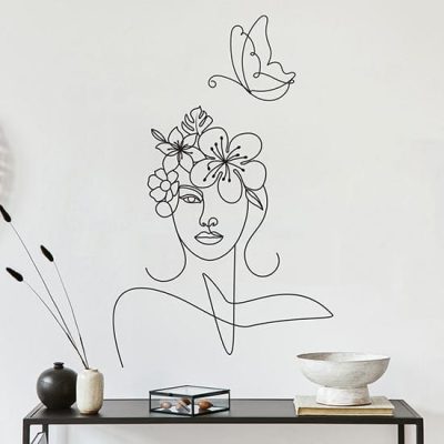 Disegno adesivo artistico da parete