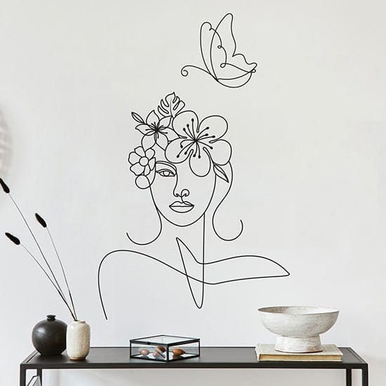 Disegno adesivo artistico da parete