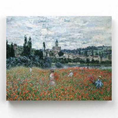 Quadro di Monet Campo di papaveri a Vetheuil