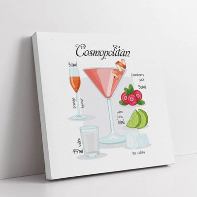 Stampe su tela cocktail bar Cosmopolitan