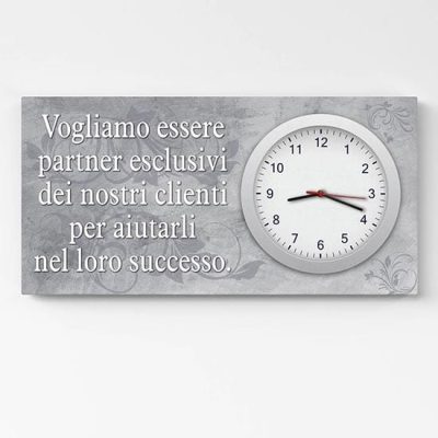 Quadro orologio da parete personalizzato