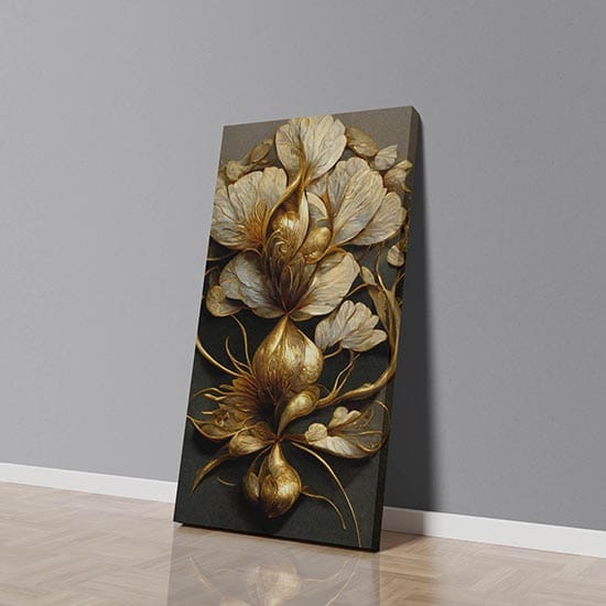 Quadro su tela astratto verticale