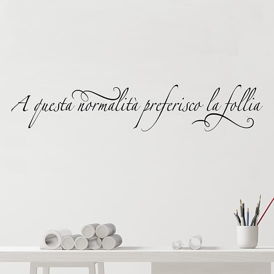 Scritte sui muri adesivi prespaziati