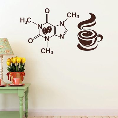 Stickers murali formula della caffeina