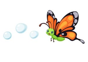 Wall stickers farfalla per bambini