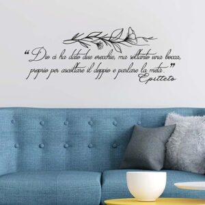 frase celebre adesiva da parete stickers murali
