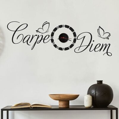 Orologio da muro carpe diem stickers