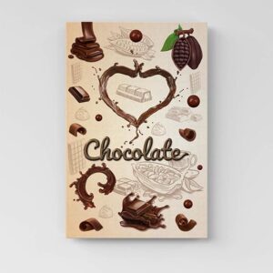 Quadro su tela love chocolate