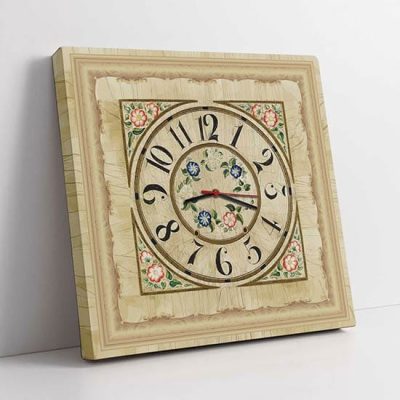 Orologio da muro in stile vintage su tela moderna
