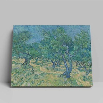 Quadro di Van Gogh con Uliveto su tela