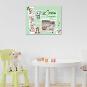 Quadro nascita personalizzato con foto