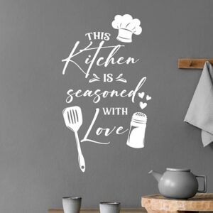 Decorazione adesiva con frase da parete per cucina