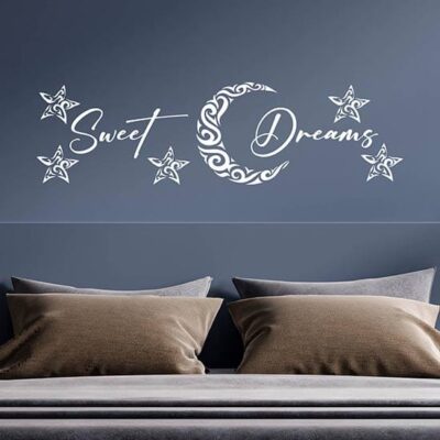Decorazione adesiva murale per camera da letto sweet dreams