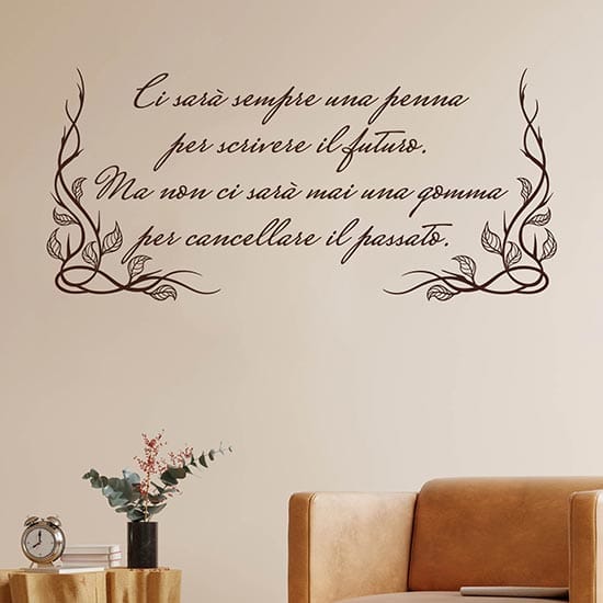 Stickers murali frase personalizzata