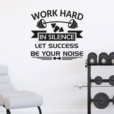 Frase motivazionale adesivi da palestra