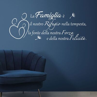 Frasi famiglia adesivi murali bellissimi design