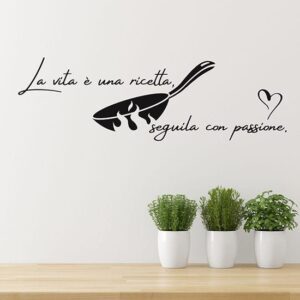 Scritte adesive per le pareti della cucina arredo