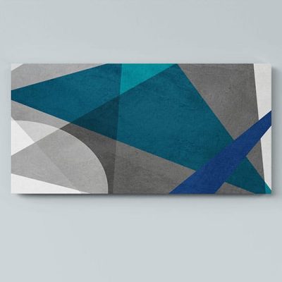 Tela moderna con astrattismo geometrico