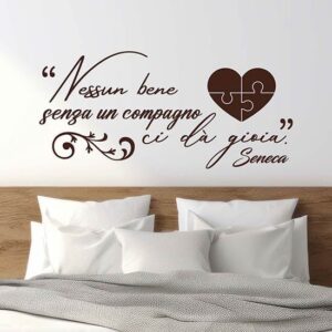 Adesivi murali frase celebre di Seneca per decorare