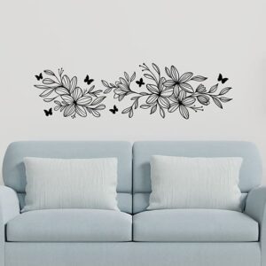 Decorazioni da parete con fiori adesivi