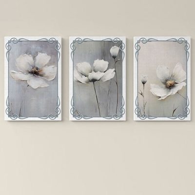 Quadri moderni con fiori dipinti