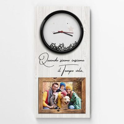 Quadro orologio da parete con foto