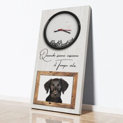 Quadro orologio da parete con foto personalizzato
