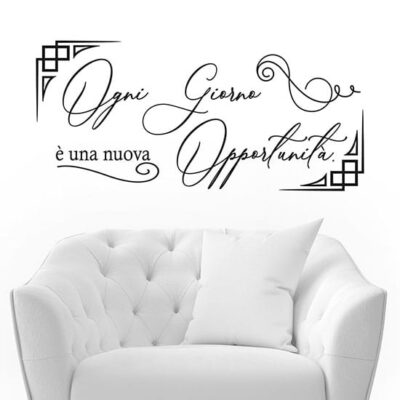 adesivi murali frasi motivazionali arredo per pareti