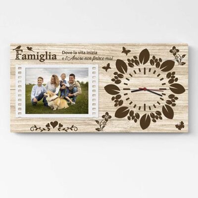 orologio da parete personalizzato per famiglia