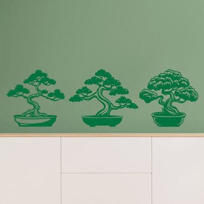 Adesivi da parete bonsai alberi decorativi