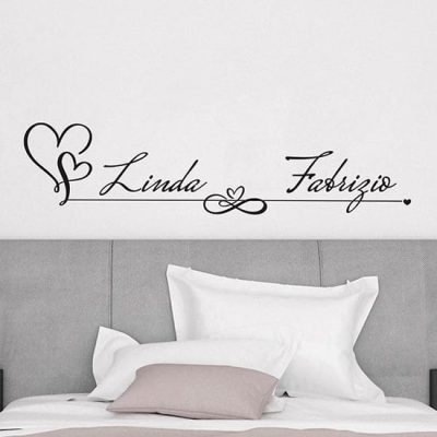 Adesivi murali personalizzabili per camera da letto