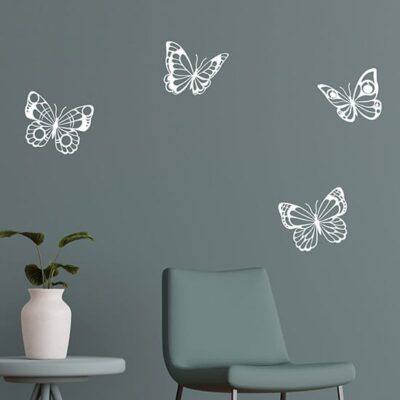 Farfalle adesive per pareti interne stickers