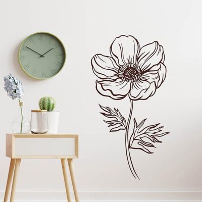 Fiore adesivo da muro di design sticker