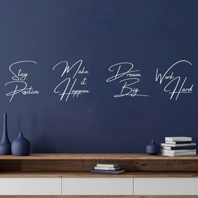 Frasi motivazionali adesive per ufficio decorazioni