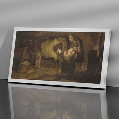 Quadro di Segantini Le due madri su tela stampa