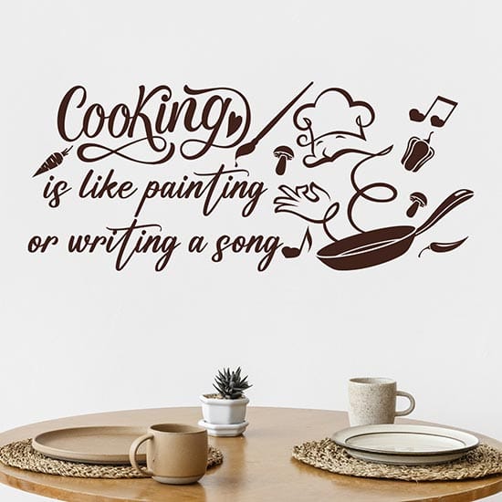 Scritte cucina adesive murali